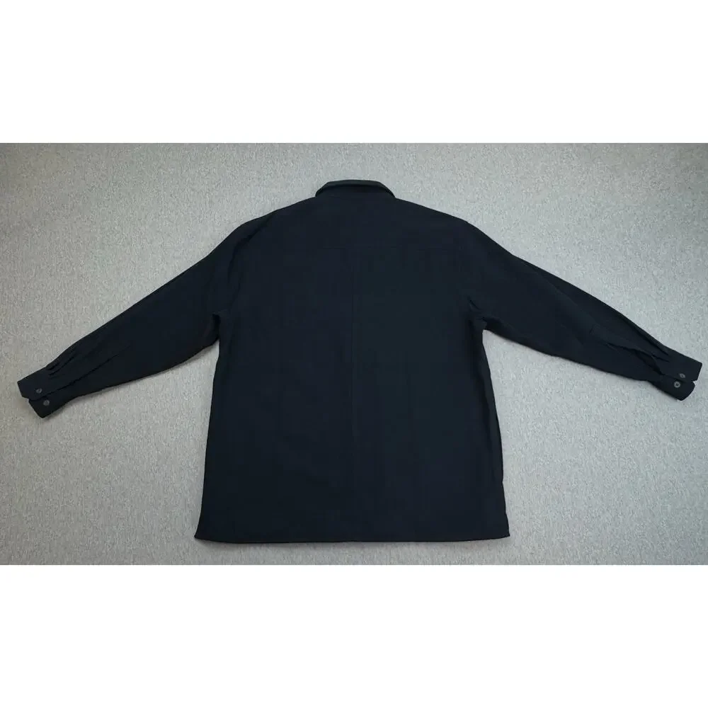 Levis Shirt Jacket Men Medium Black 100%‎ Cotton Long Sleeve Button Up